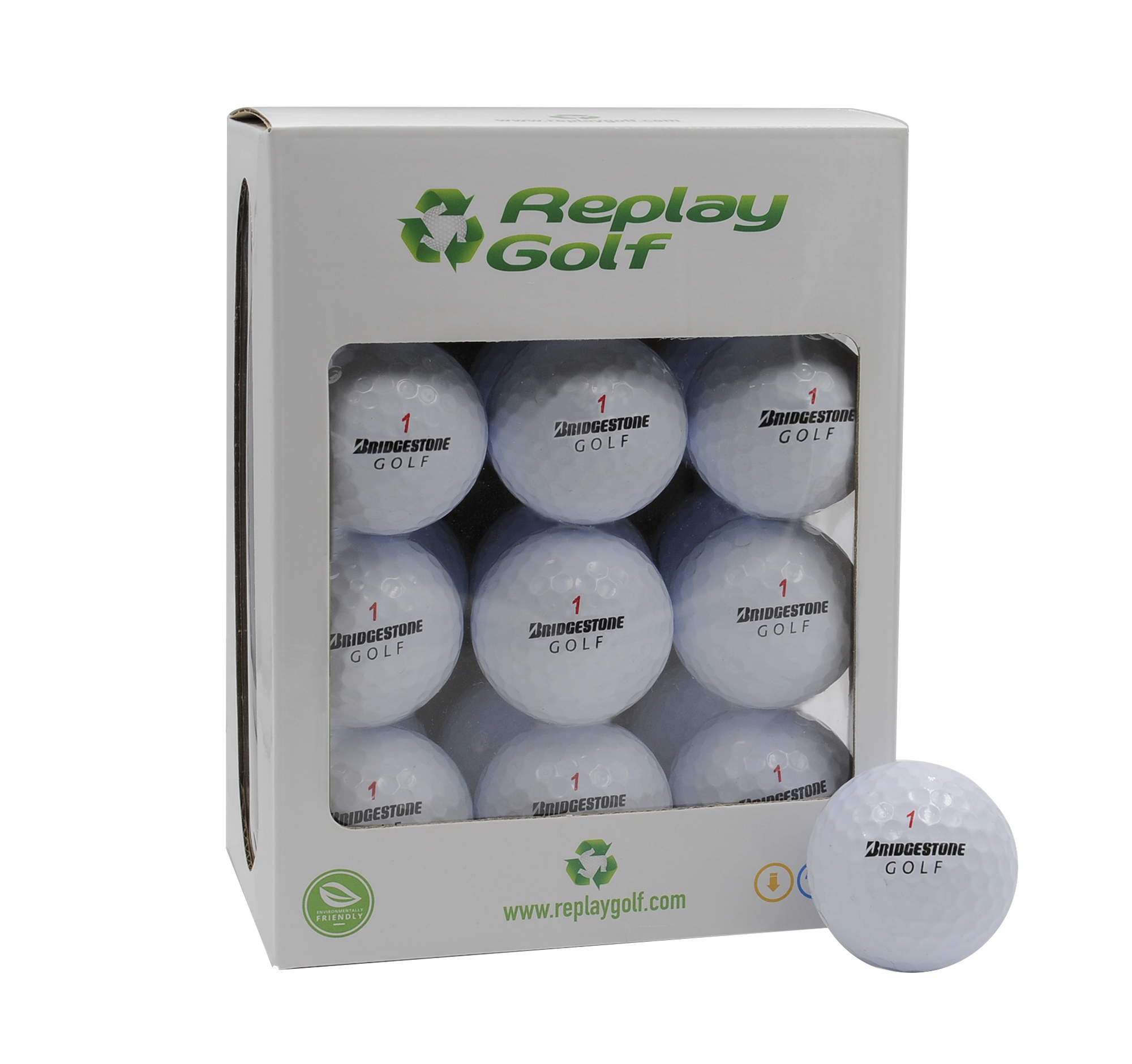 Bridgestone Mix Golf Balls, Refurbished, Replay Golf 24 Pack