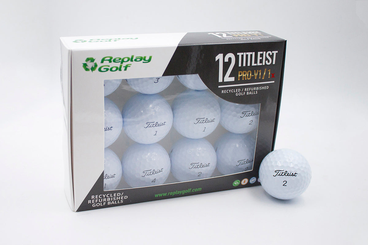 Titleist ProV1 Golf Ball, Refurbish, Replay Golf 12 Pack