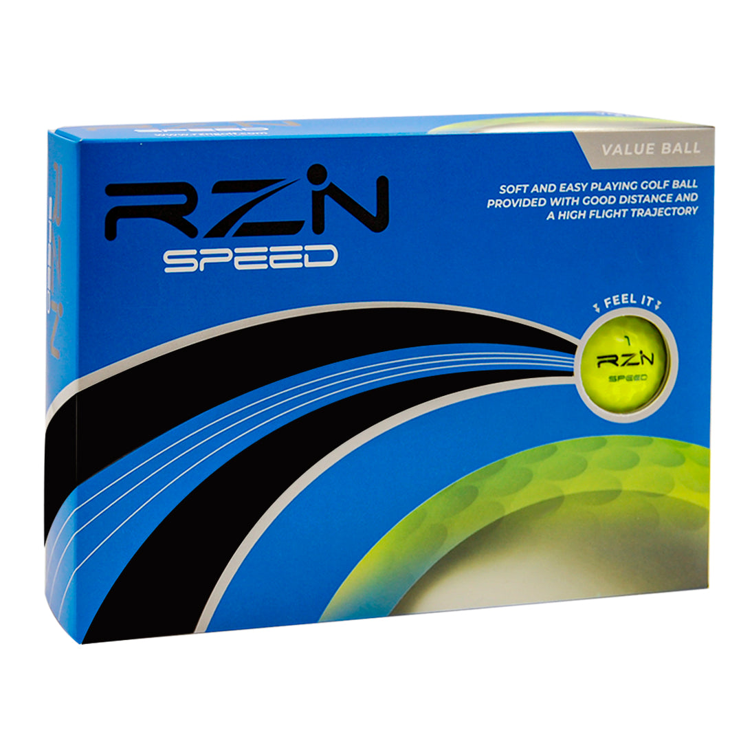 RZN Speed Yellow Golf Ball, 12 Pack